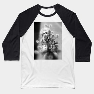 wildflower bouquet, black and white Baseball T-Shirt